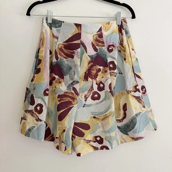 Ted Baker Bithana Set Tie Front Balloon Sleeve Blouse + Shorts Size 2 US 6 - Picture 10 of 10